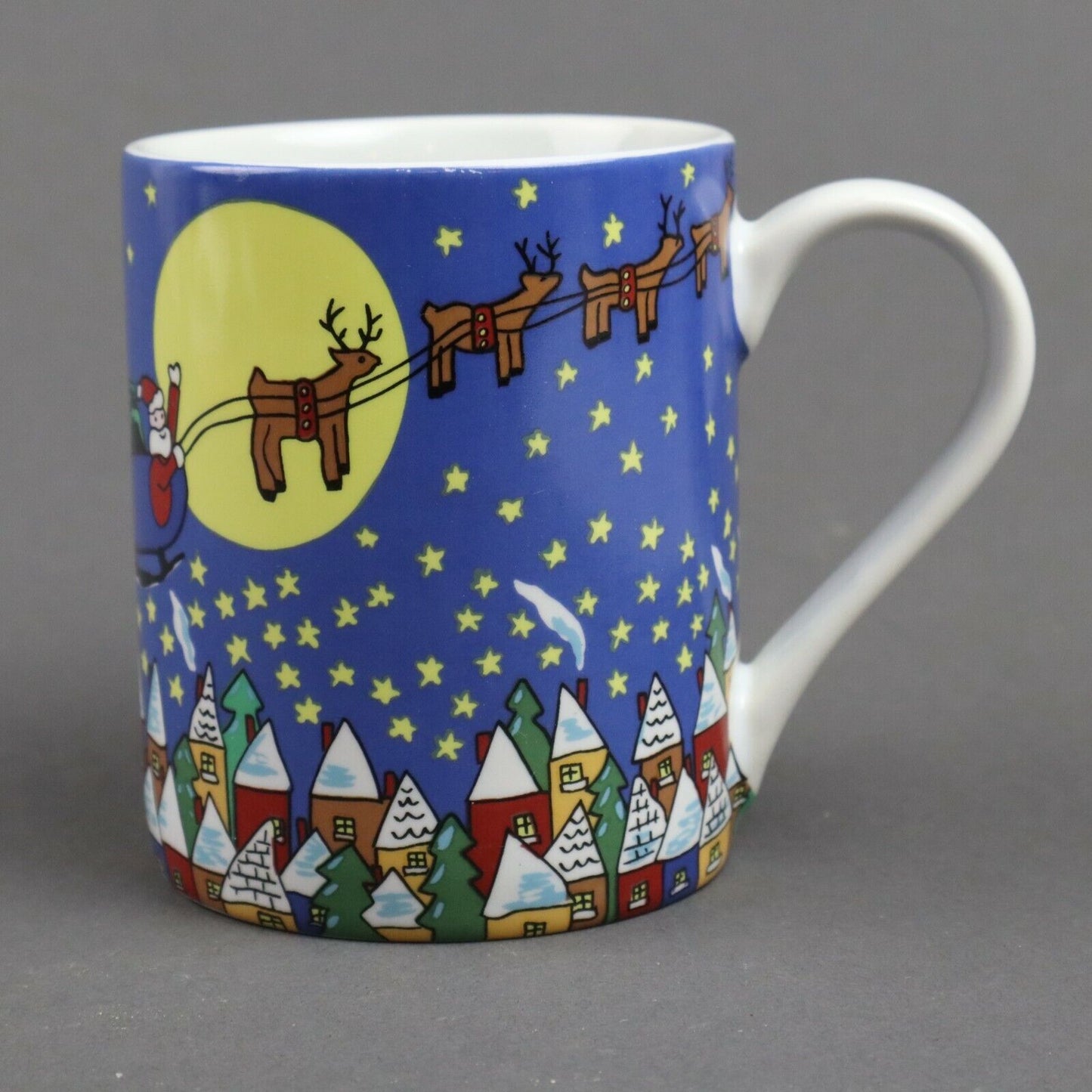 Santa Claus and Reindeers Christmas Vintage Mug by Save the Children