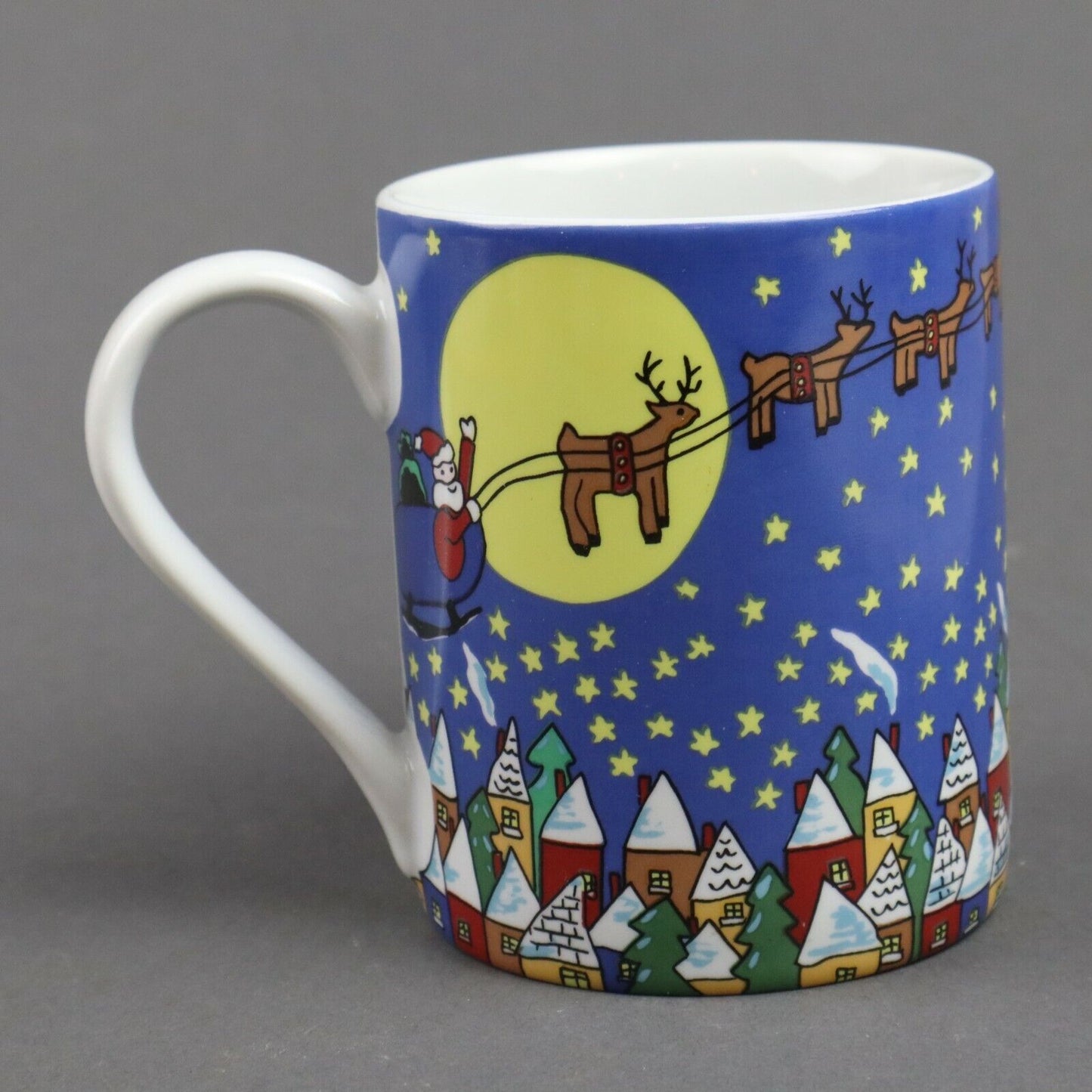 Santa Claus and Reindeers Christmas Vintage Mug by Save the Children