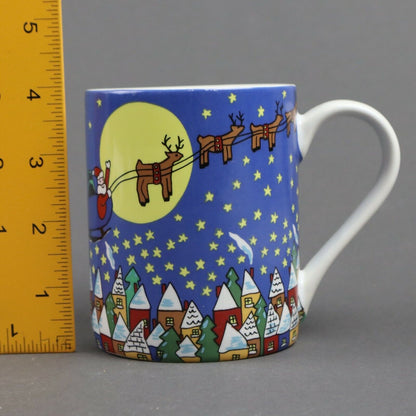 Santa Claus and Reindeers Christmas Vintage Mug by Save the Children