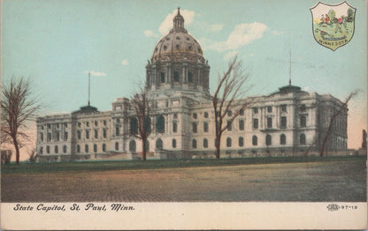 State Capitol, St Paul Minnesota  Antique Postcard (Unstamped)