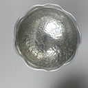 IHI Made in India Hammered Textured Tray (12.5”) and 2 Decorative Bowls (4.5”)