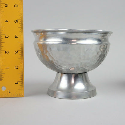 IHI Made in India Hammered Textured Tray (12.5”) and 2 Decorative Bowls (4.5”)