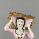 Lace doll Ceramic Figurine, 4" tall