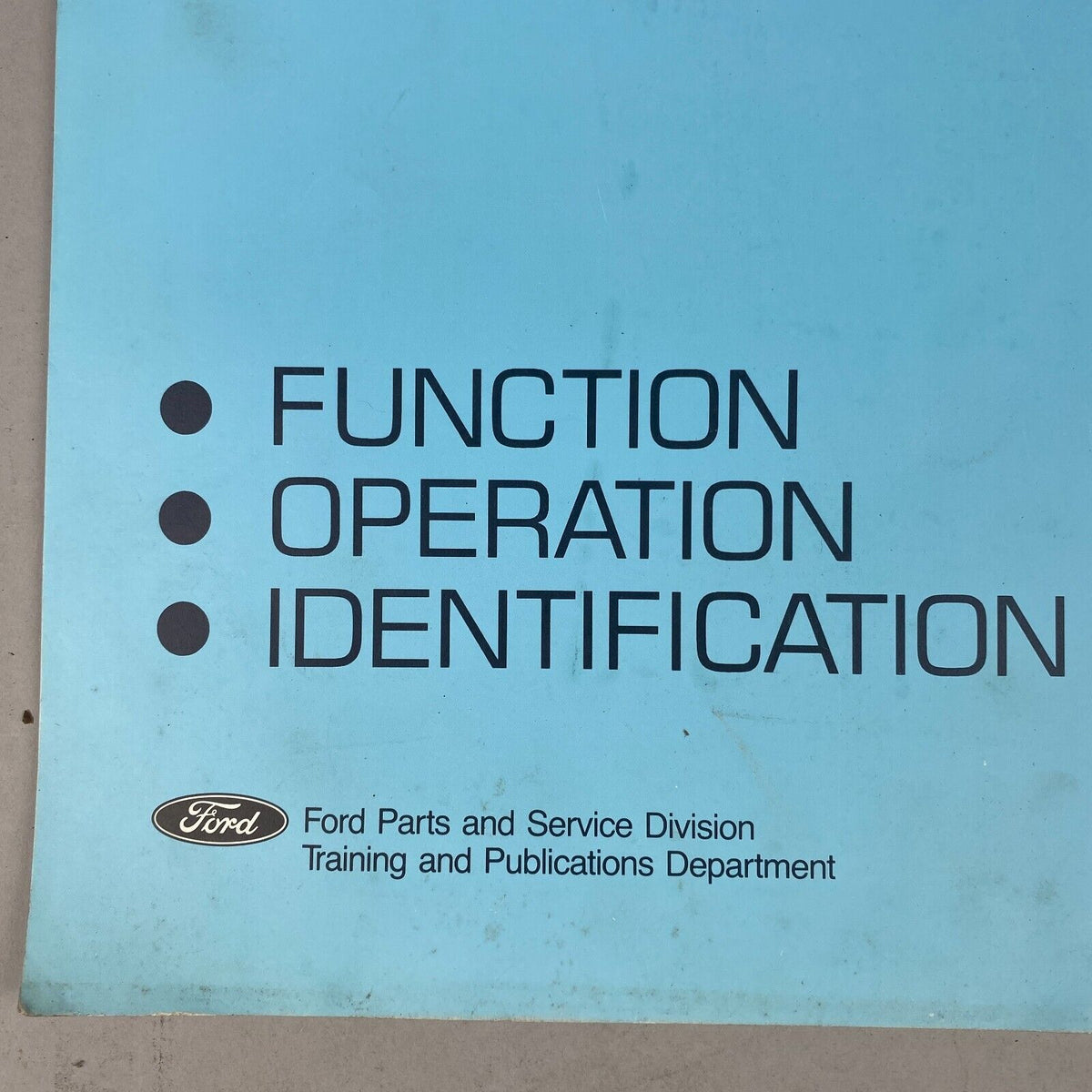 1986 Ford 3.8L EEC-IV/CFI Engine Systems Control Manual