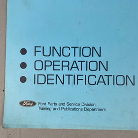 1986 Ford 3.8L EEC-IV/CFI Engine Systems Control Manual