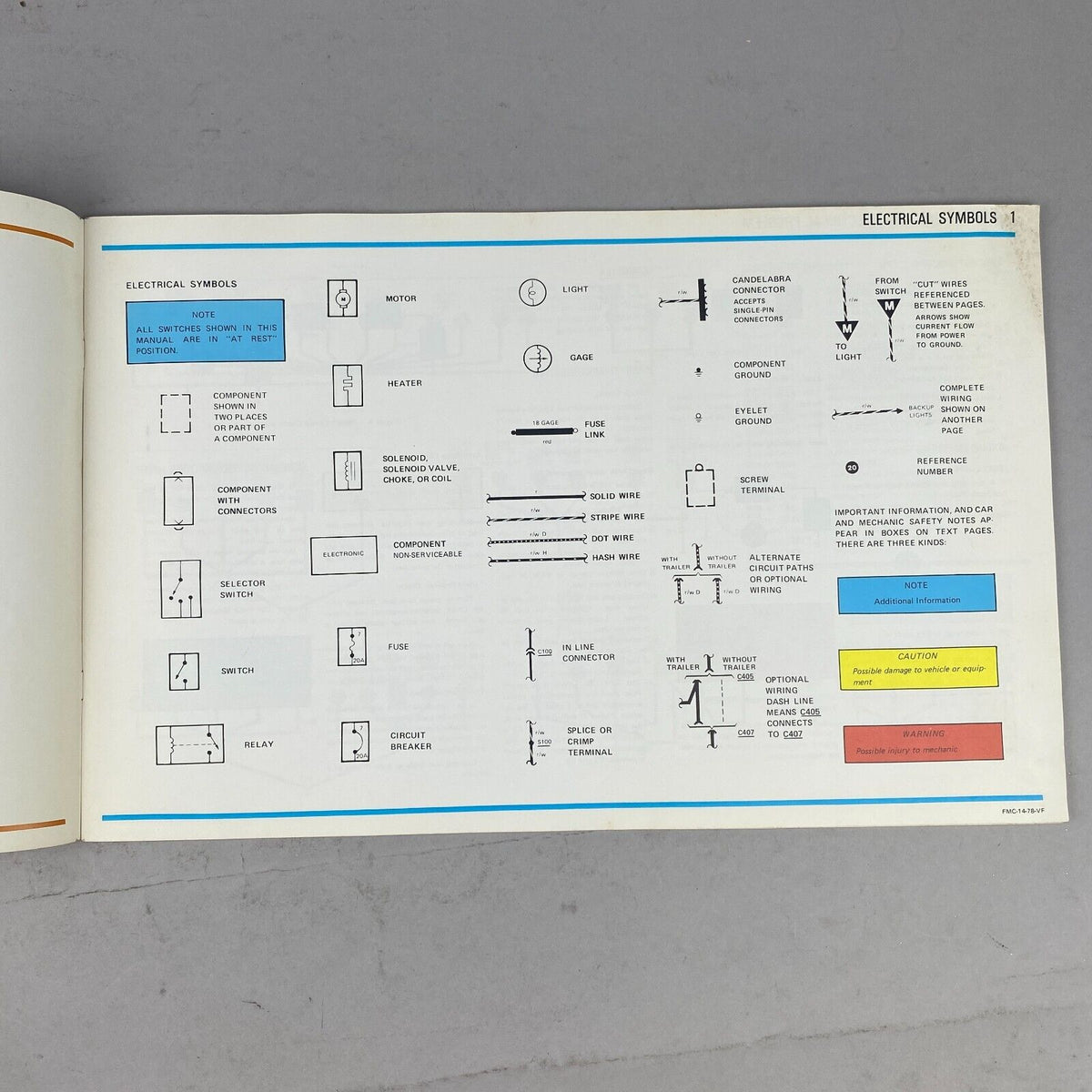 1979 Fairmont Zephyr Electrical and Vacuum Trouble Shooting Manual