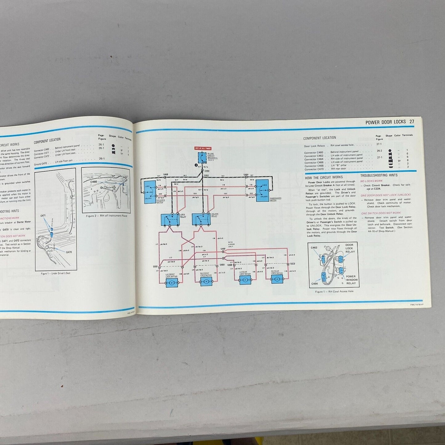 1979 Fairmont Zephyr Electrical and Vacuum Trouble Shooting Manual