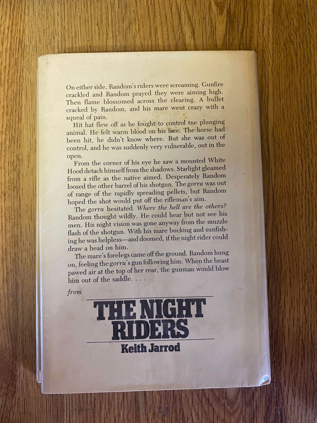 First Edition -The Night Riders by Keith Jarrod 1979 DoubleDay book w/Dust Cover