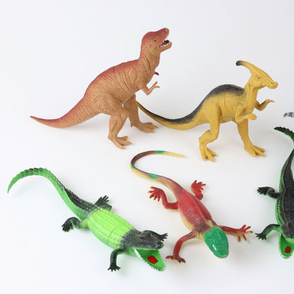 Lot of 7 - Greenbrier International Dinosaurs (T-Rex, Brontosaurus, Lizard)