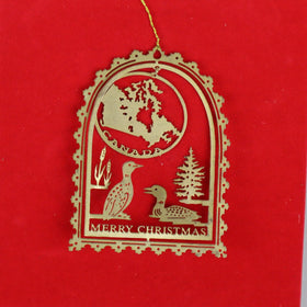Canada Brass Ornament