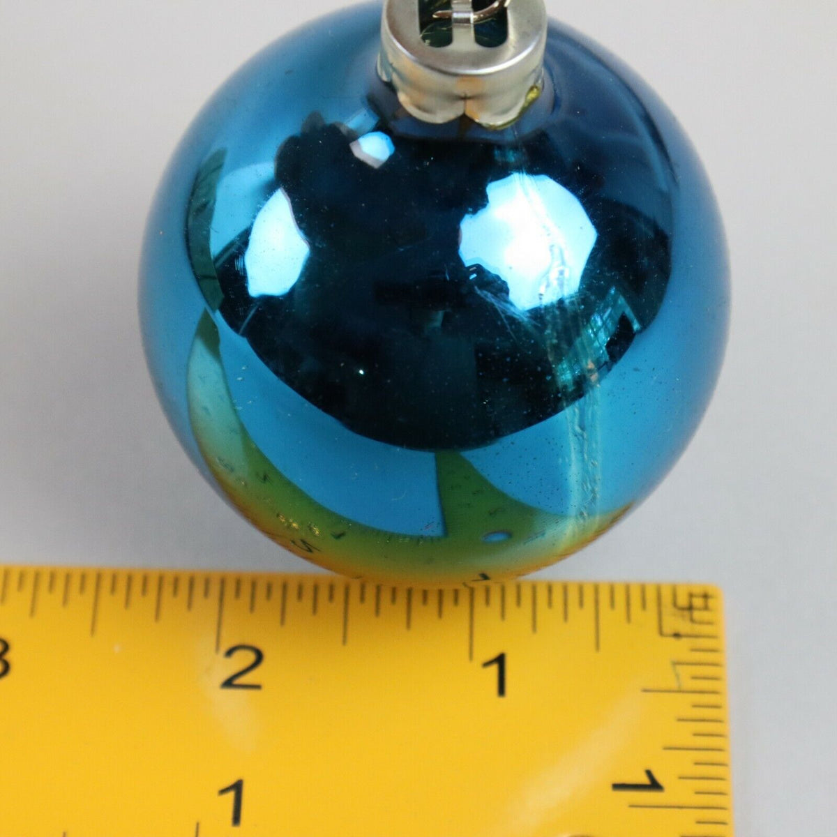 Set of 8 Blue Tree Ornaments, Pyramid Satin - Sheen Christmas Decorations