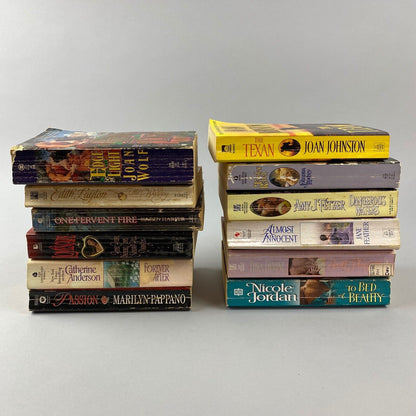 Lot of 12 Romance Novels by Various Writers: Lindsey, Jordan, Harper, etc