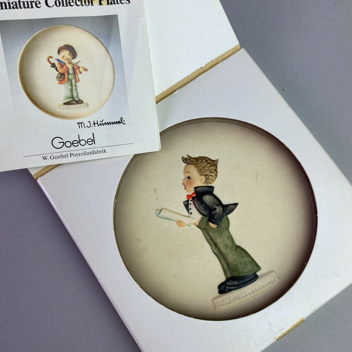 Lot of 4 Vintage Goebel Miniature Collectors' Plates