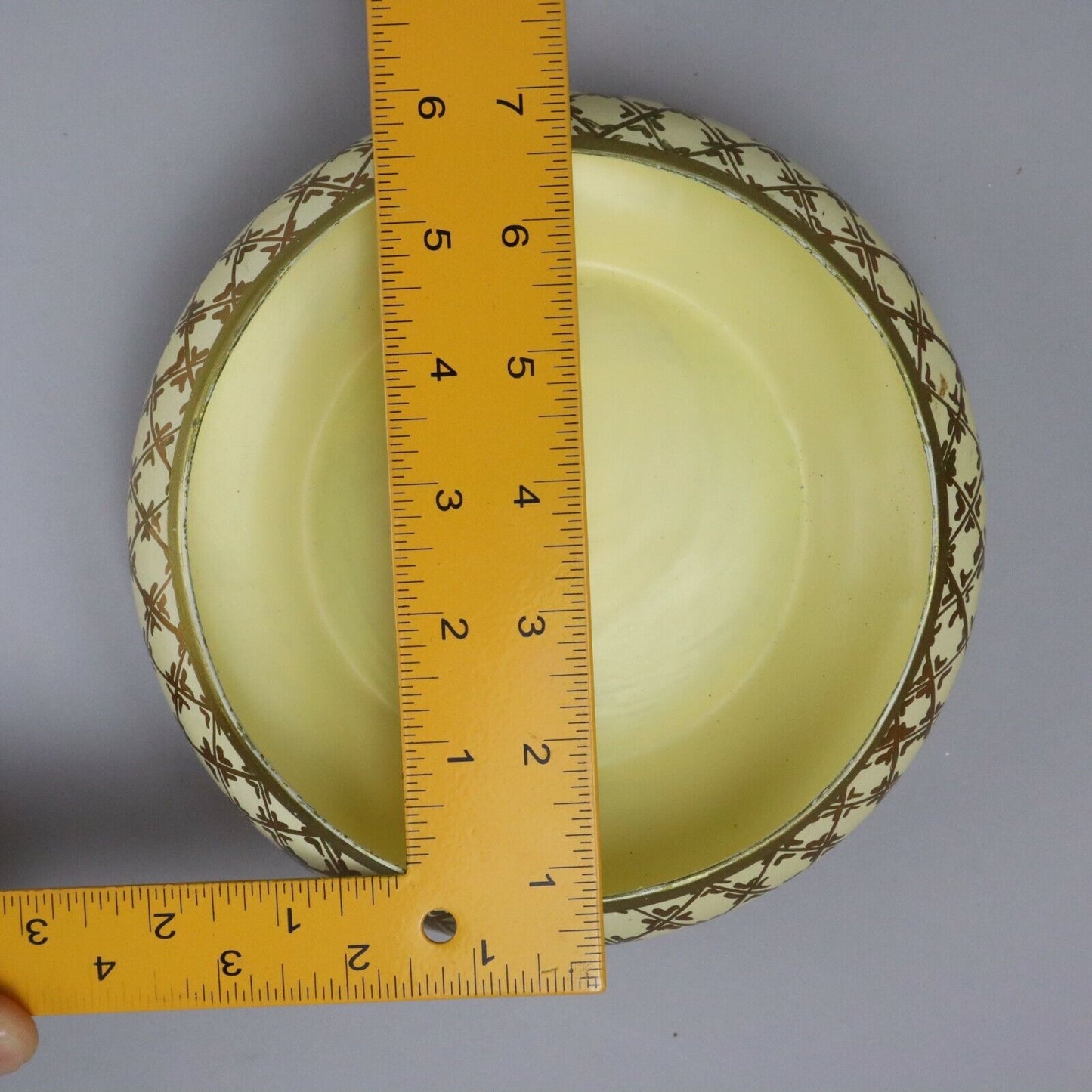 Ceramic Floral Decorative Trinket Bowl with Lid (not for food)