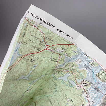 USGS Topographic Map 1984 Survey 30"x60" MA Gloucester 42070-E5-TM-025