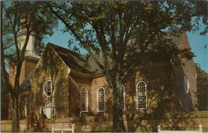 Vintage Postcard Bruton Parish Church (Official Colonial Williamsburg)