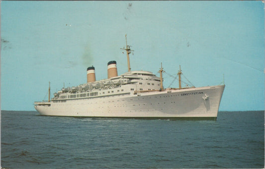 Vintage Postcard of the S.S. Constitution, American Export Isbrandtsen Lines