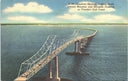 Vintage Postcard Sunshine Skyway Bridge (Manatee / Sarasota)Florida's Gulf Coast