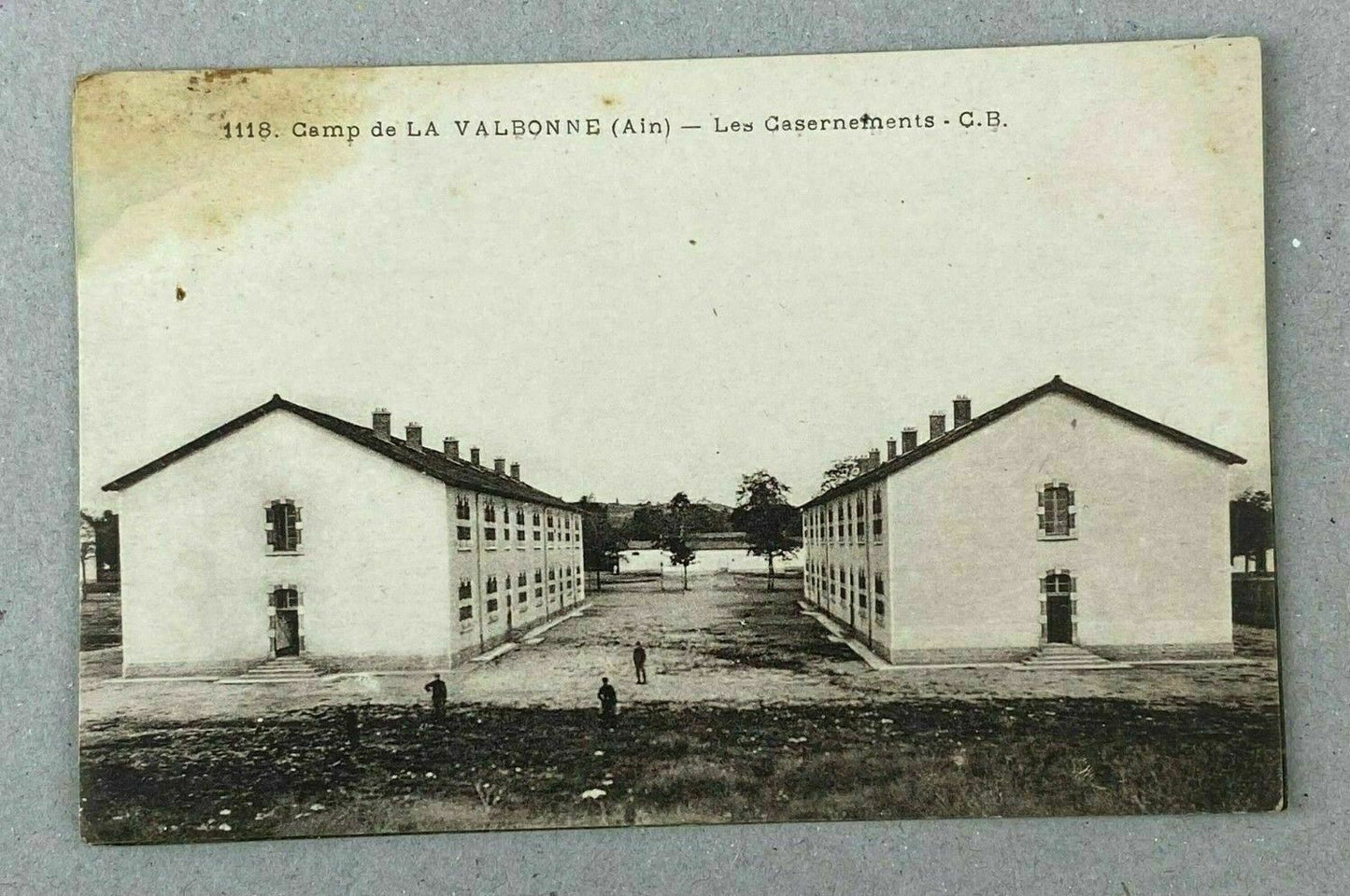 Antique Postcard:1118 Camp de La Valbonne (ain) - Les Casernements - C.B.France