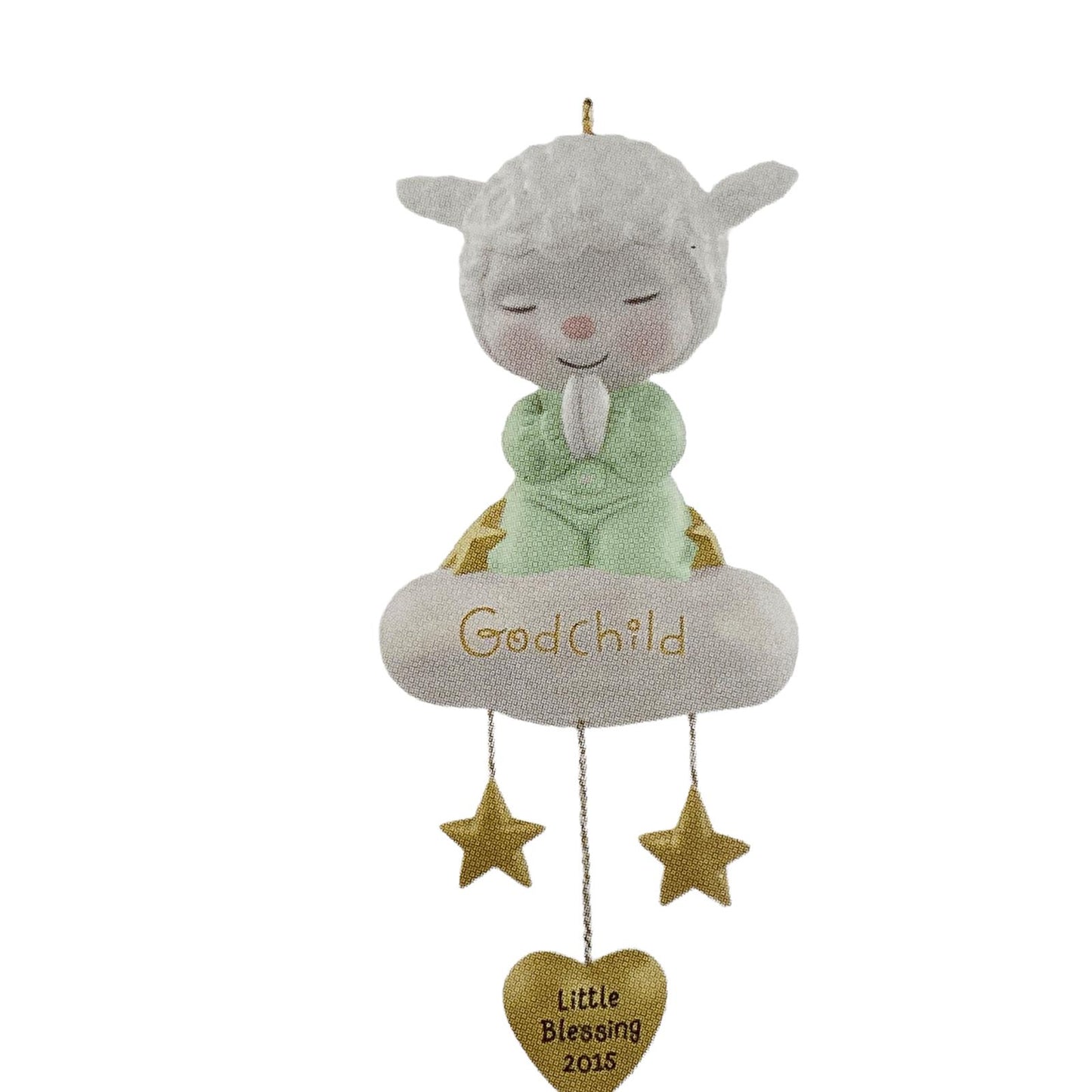 New Hallmark Godchild, Sheep Praying In Cloud Little Blessing 2015