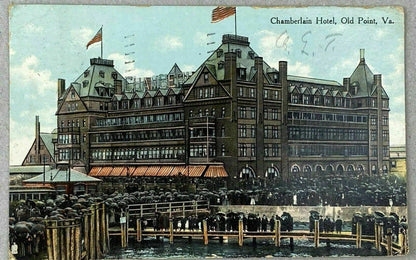 Antique Postcard Chamberlain Hotel Old Point, Virginia 1910