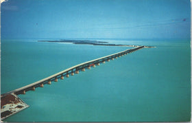 Vintage Postcard - Bahia Honda Bridge on the Famous Overseas Highway, Florida