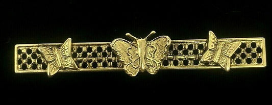 Gold Tone Butterfly Pin