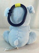 Child Of Mine Carters Blue 5" Plush Puppy Dog Bulldog Teether Chime Baby Toy