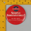 Vintage 3" Button Pinback Science Diet, Simply Irresistible! (Advertising)