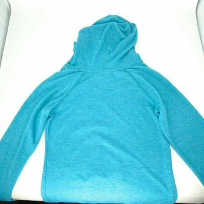 14-16 - DC SuperHero Girls Long Sleeve T-shirt w/Hood Hat (Blue / BlueGreen)