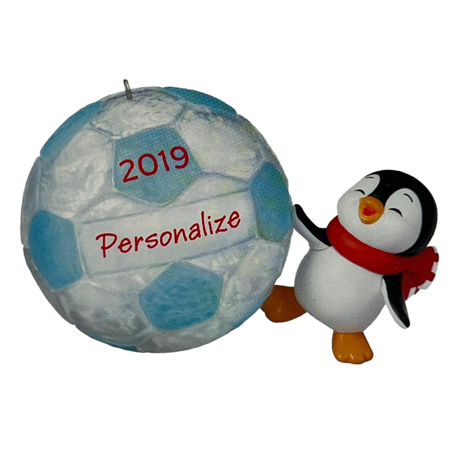 New Hallmark 2019 Personalize Soccer Star Penguin