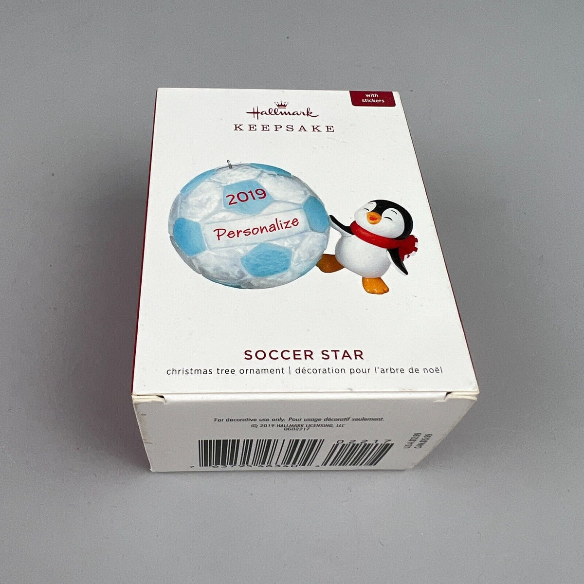 New Hallmark 2019 Personalize Soccer Star Penguin