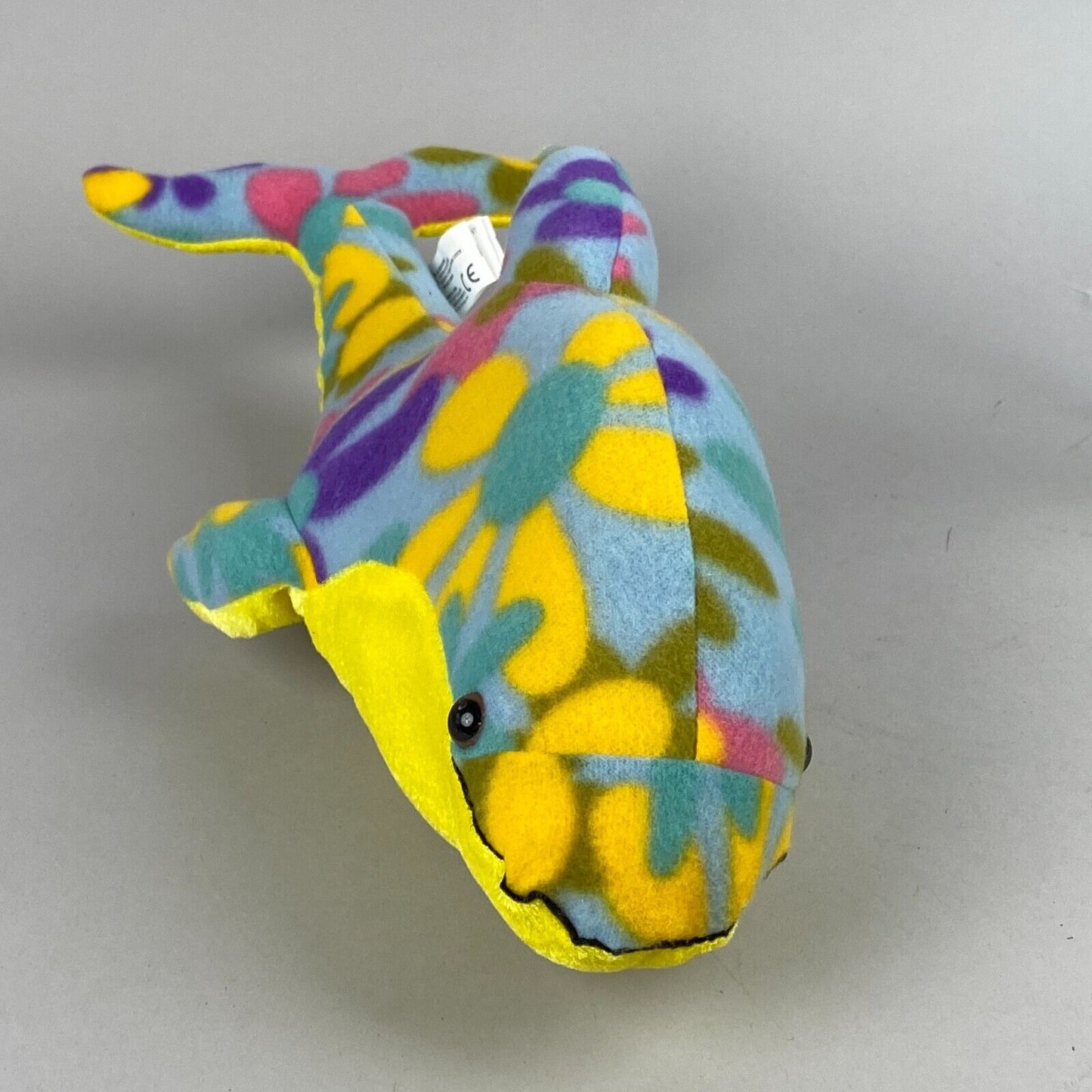 Kellytoy Animal Pals Whale Yellow & Blue/Purple Flowers