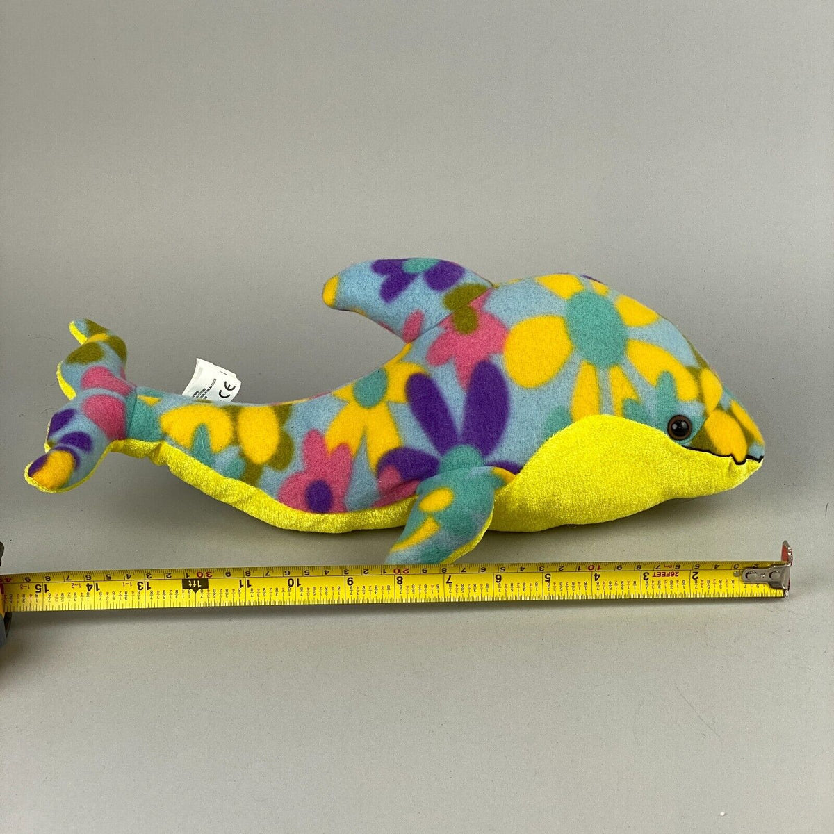 Kellytoy Animal Pals Whale Yellow & Blue/Purple Flowers