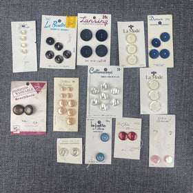 Lot of Vintage Buttons Le Bouton, La Mode, Various Colors
