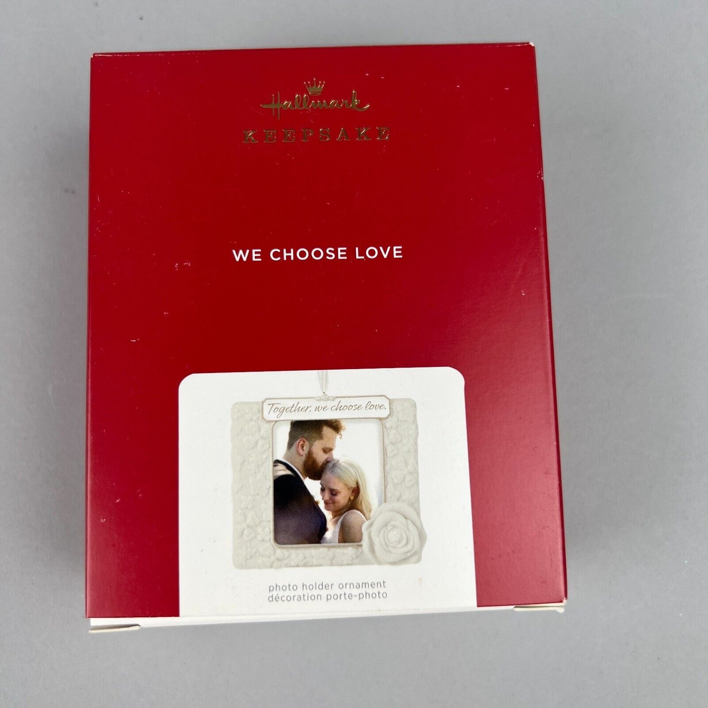 New Hallmark We Choose Love Ornament Frame