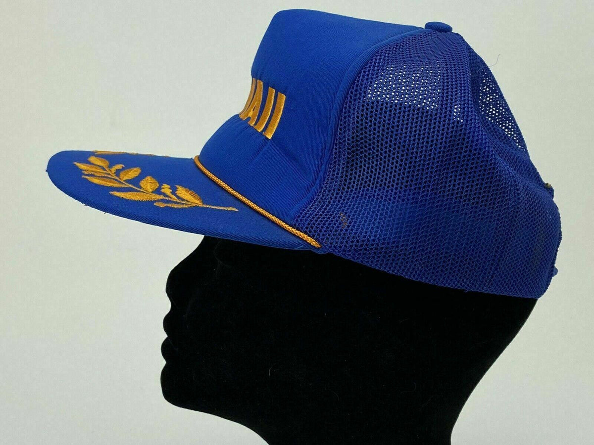 Hawaii Blue Trucker Snap-back Mesh Hat