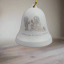 Precious Moments “Wishing you a yummy Christmas” Ceramic Bell Ornament 2.5"