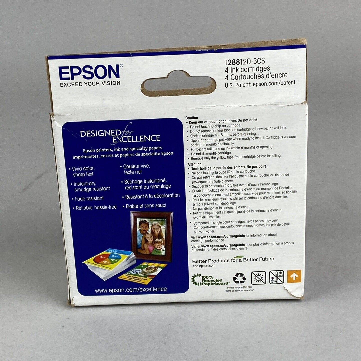 New Genuine Epson 288 Black 288 Tri Color Ink Cartridge Exp. 06/2020