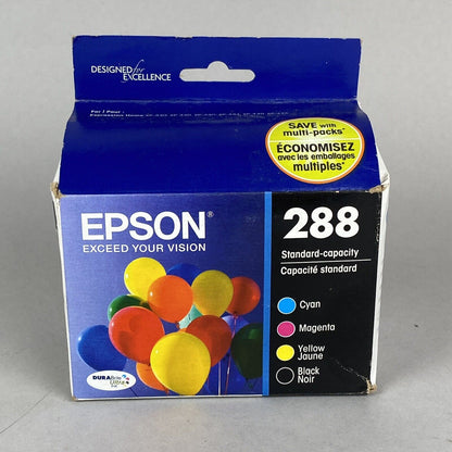 New Genuine Epson 288 Black 288 Tri Color Ink Cartridge Exp. 06/2020