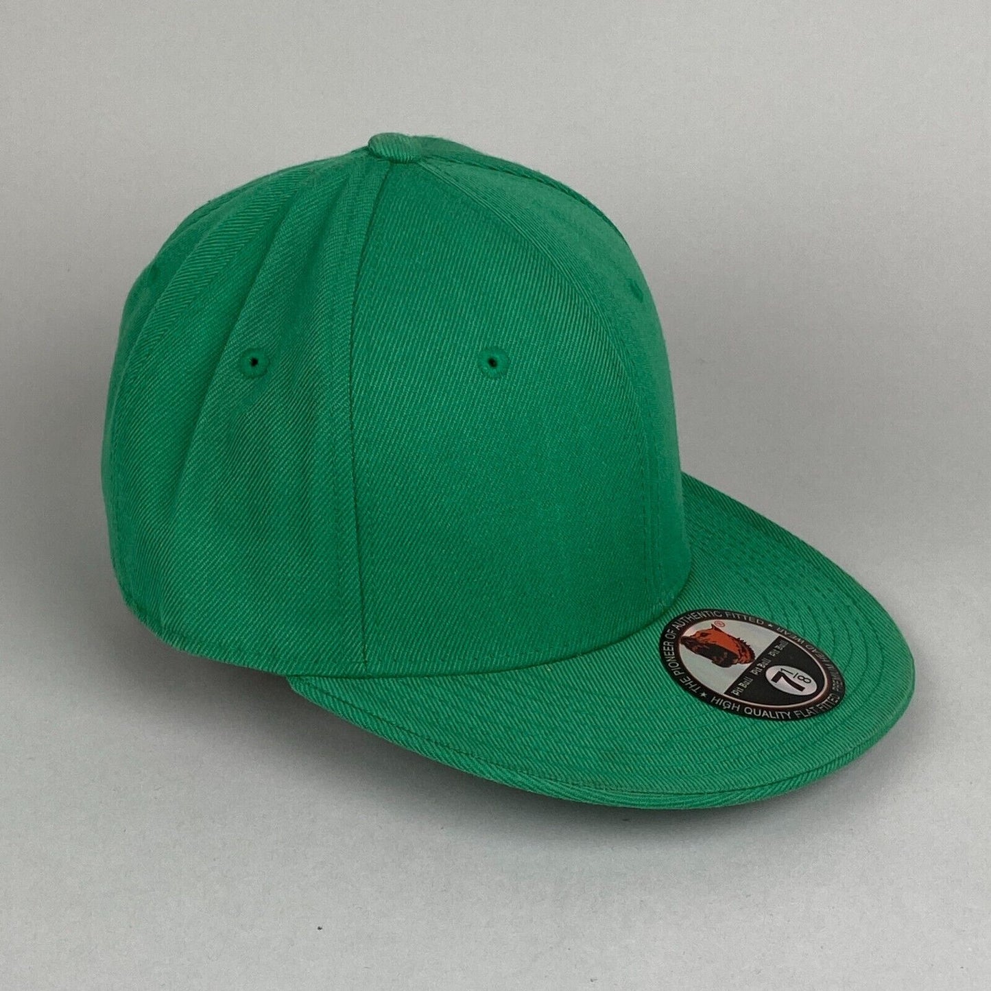 Pitbull Green Flat Cap Hat 100% acrylic Size 7 1/8