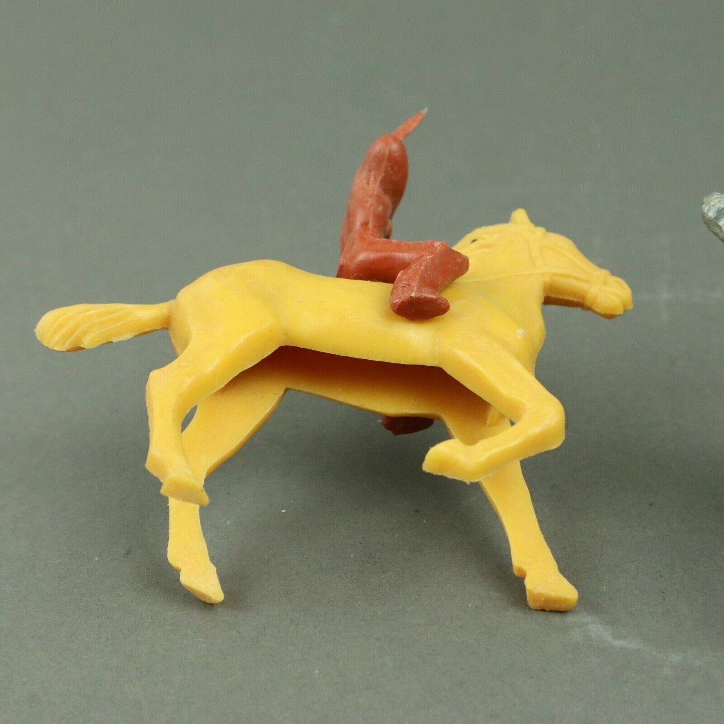4 Vintage - Unmarked Plastic Figures (2 Indians and 2 horses)