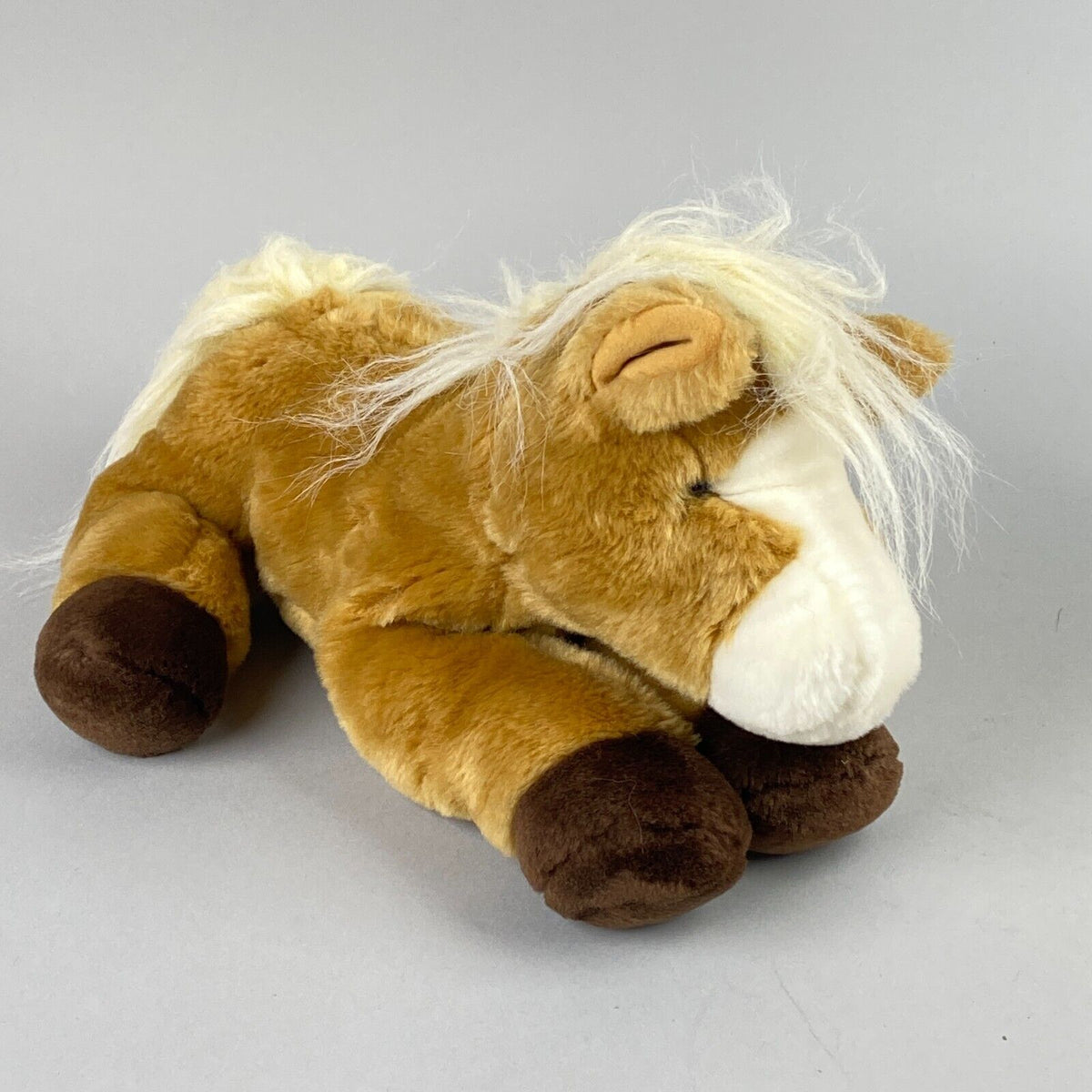 Aurora Stuffed Animal Horse 12" Biege/White