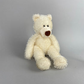 Aurora White Fuzzy Teddy Bear Stuffed Animal 9in