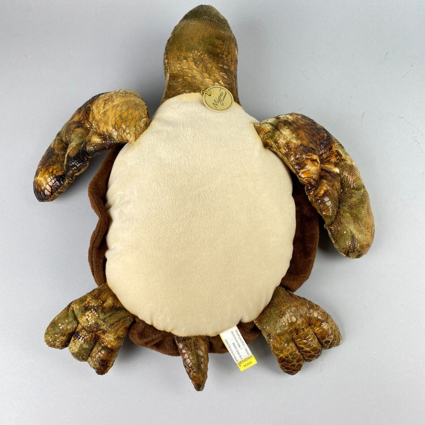 Miyoni Stuffed Animal Brown Sea Turtle 14"