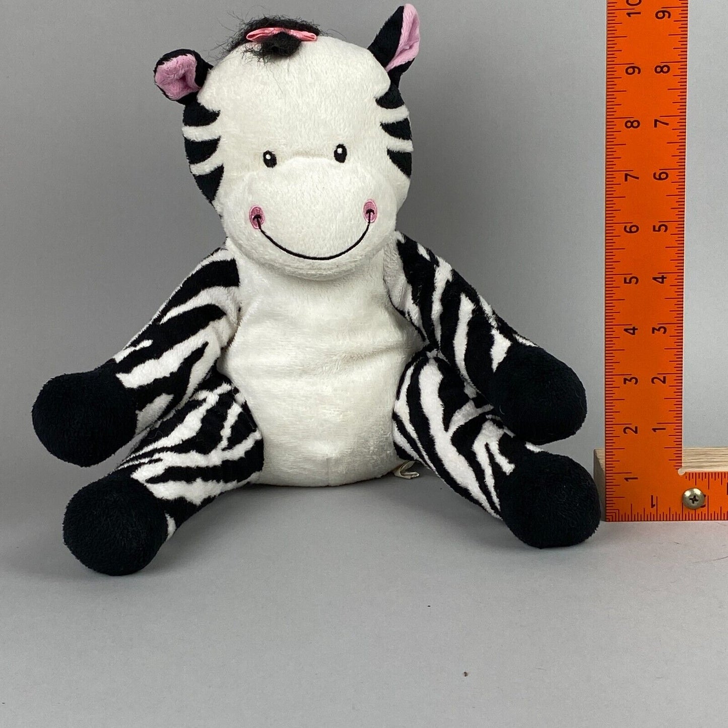 Baby Boom Stuffed Animal Zebra 10"