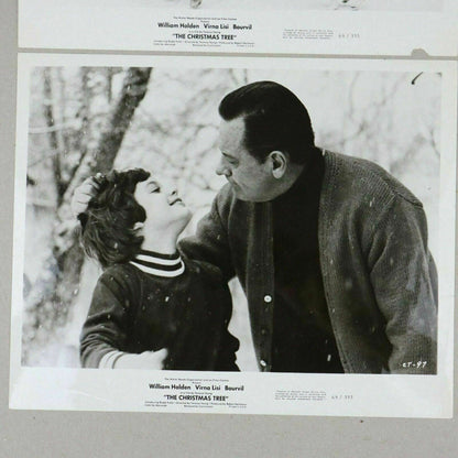 Lot of 4 - Black and White Promotional Photos The Christmas Tree