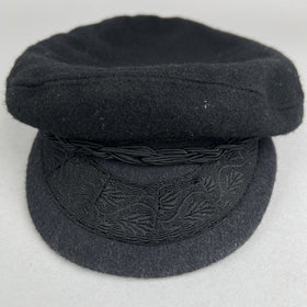 Greek Fisherman's Cap Hat Aegean Navy Wool Size Size 57 7 - 7 1/8 Made in Greece