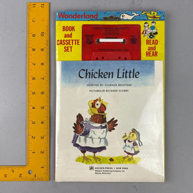 Vintage 1976 Wonderland Book and Cassette Set - Chicken Little