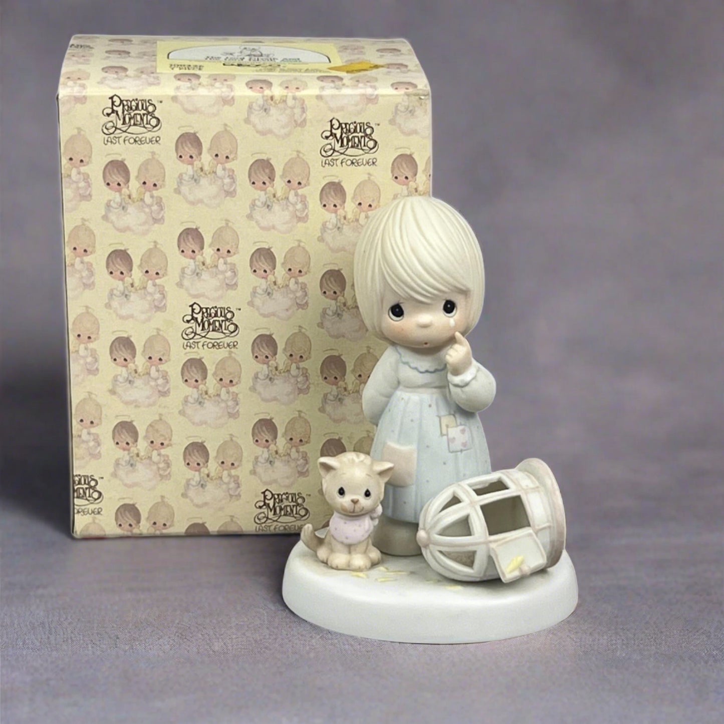 Precious Moments Figurine The Lord Giveth and The Lord Taketh Away with Box